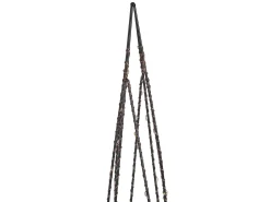 Sæt med 2 juledekorationer LED NEIDEN Juletræ 52/38 cm Sølv