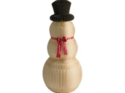 Sæt med 2 juledekorationer KLARALVEN Snemand 90/124 cm Beige