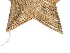 Sæt med 2 juledekorationer LED HAMPEN Stjerne 24/30 cm Guld