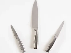 Sæt med 3 knive MASHIKO Sølv
