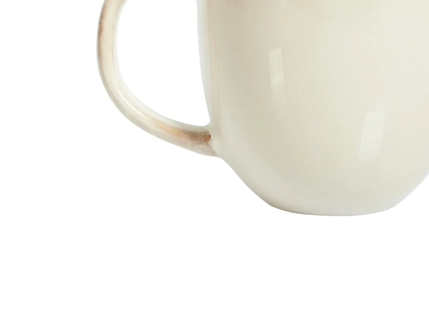 Sæt med 4 kopper GINSENG Stentøj Lys Beige