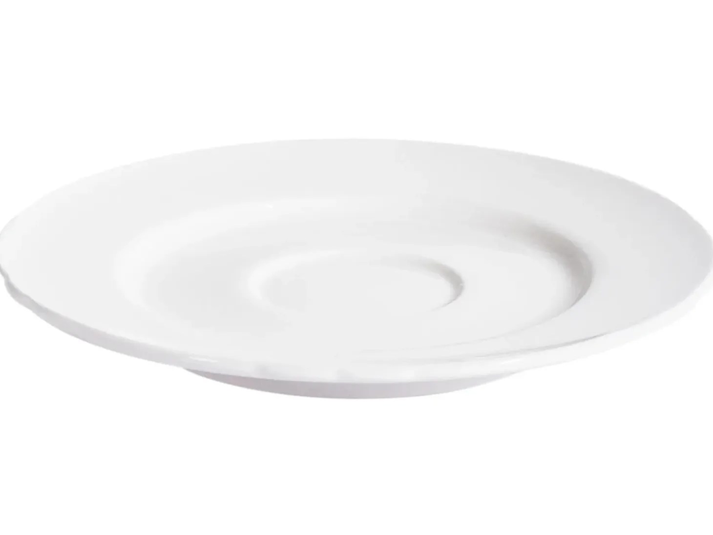 Sæt med 4 kopper med underkopper ELDERBERRY Porcelæn Hvid