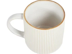 Sæt med 4 kopper MUGWORT Stentøj Lys Beige