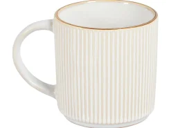 Sæt med 4 kopper MUGWORT Stentøj Lys Beige