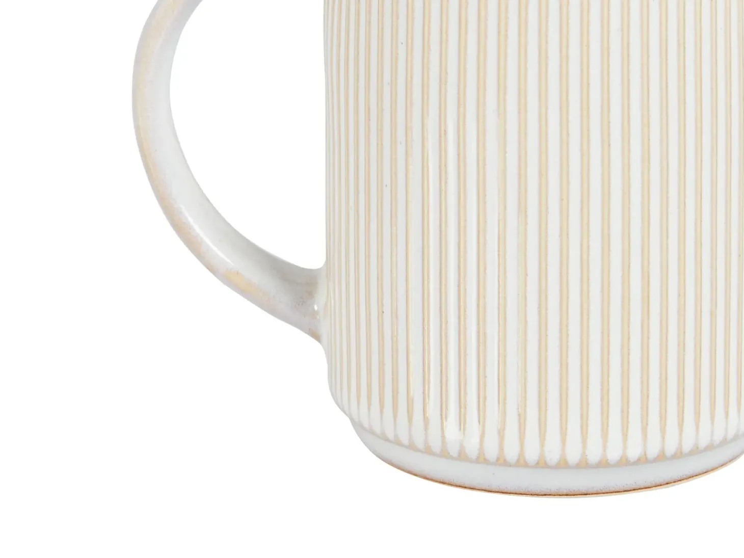 Sæt med 4 kopper MUGWORT Stentøj Lys Beige