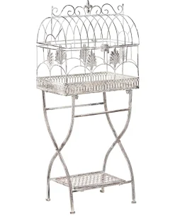 Sæt med 2 reoler SICILY Metal 122/90 cm 43/37 cm Grå