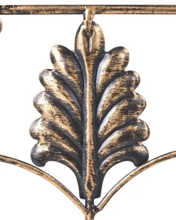 Sæt med 2 reoler SICILY Metal 122/90 cm 43/37 cm Sort