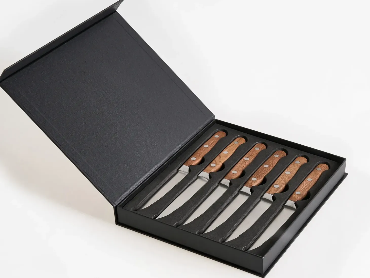 Sæt med 6 steakknive NAGANO Brun