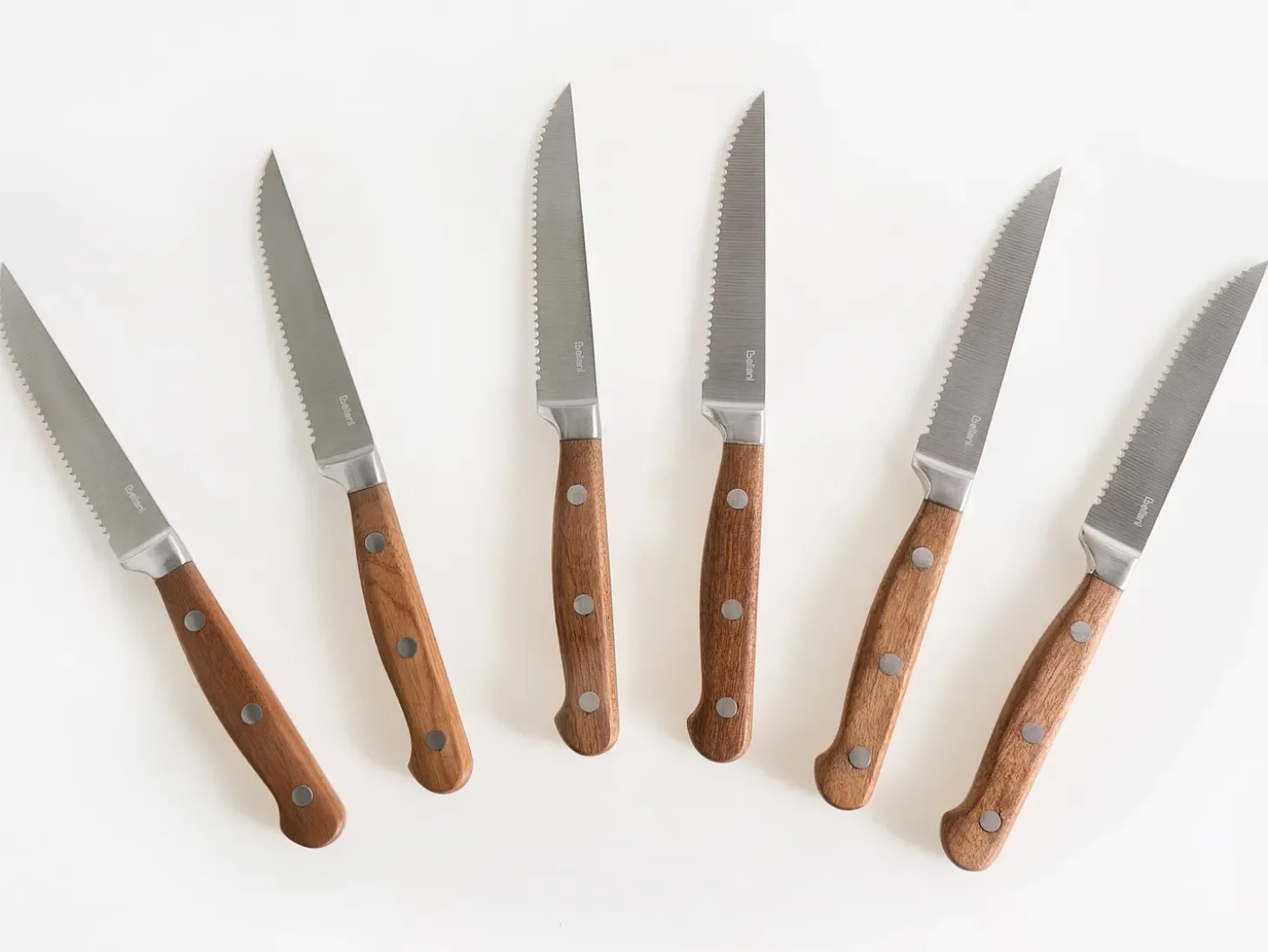 Sæt med 6 steakknive NAGANO Brun