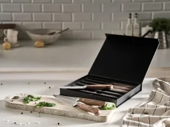 Sæt med 6 steakknive NAGANO Brun