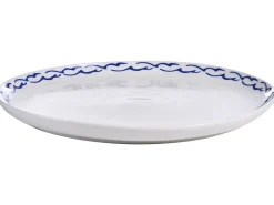 Sæt med 24 stykker service AMCHUR Porcelæn Hvid/blå