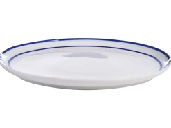 Sæt med 24 stykker service AMCHUR Porcelæn Hvid/blå