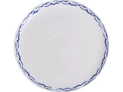 Sæt med 12 stykker service AMCHUR Porcelæn Hvid/blå