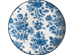 Sæt med 24 stykker service BASIL Porcelæn Blå