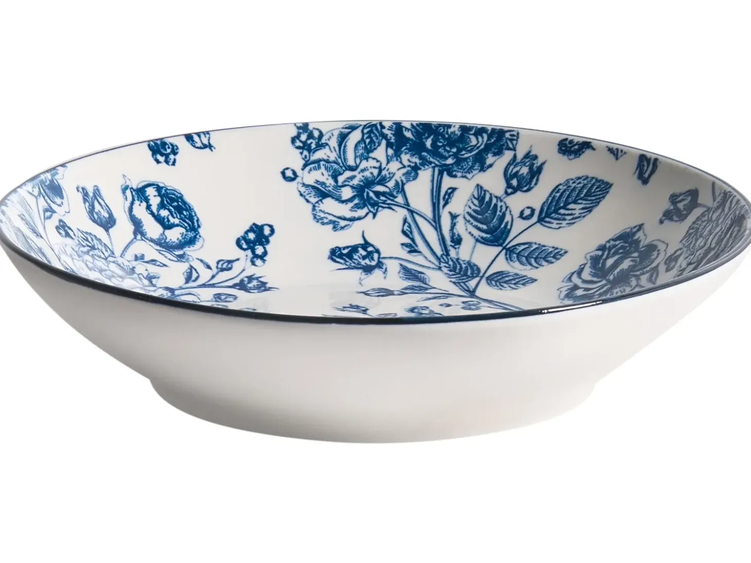 Sæt med 24 stykker service BASIL Porcelæn Blå