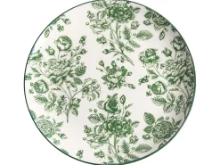 Sæt med 12 stykker service BASIL Porcelæn Grøn