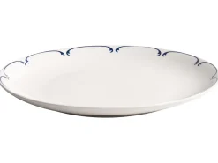Sæt med 24 stykker service CHAROLI Porcelæn Hvid/blå