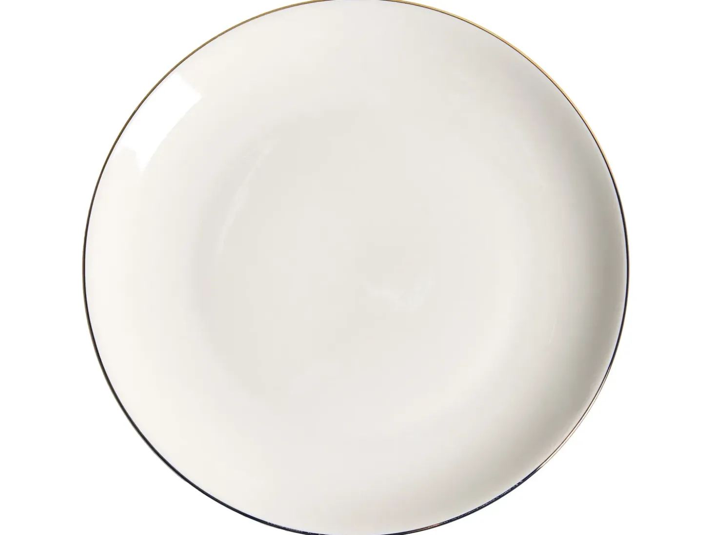 Sæt med 24 stykker service CUMIN Porcelæn Off-White/ Guld