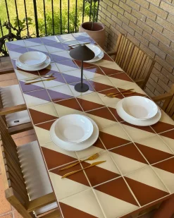 Sæt med 24 stykker service CUMIN Porcelæn Off-White/ Guld