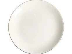 Sæt med 24 stykker service CUMIN Porcelæn Off-White/ Guld