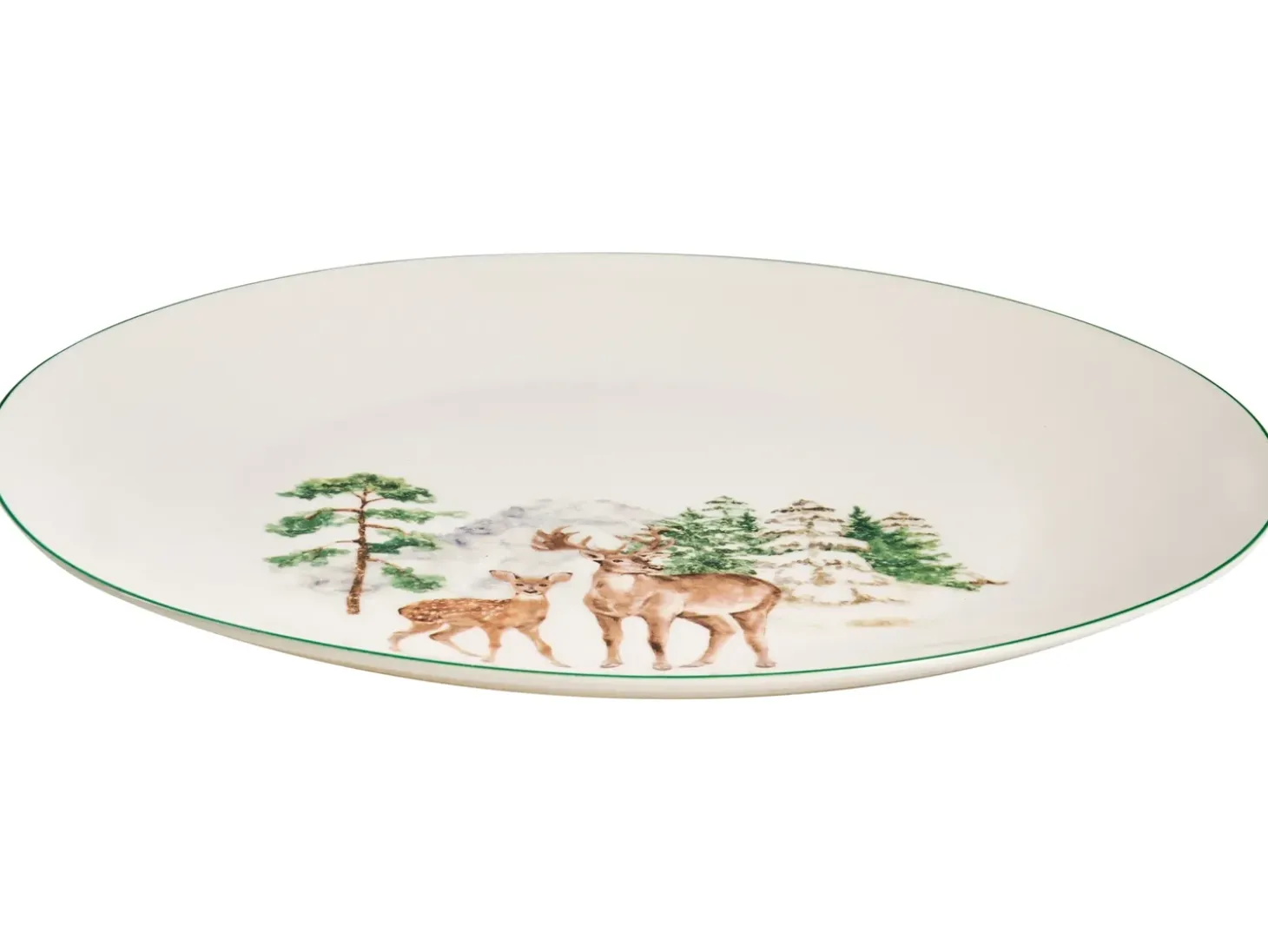 Sæt med 12 stykker service CHILI Porcelæn Hvid