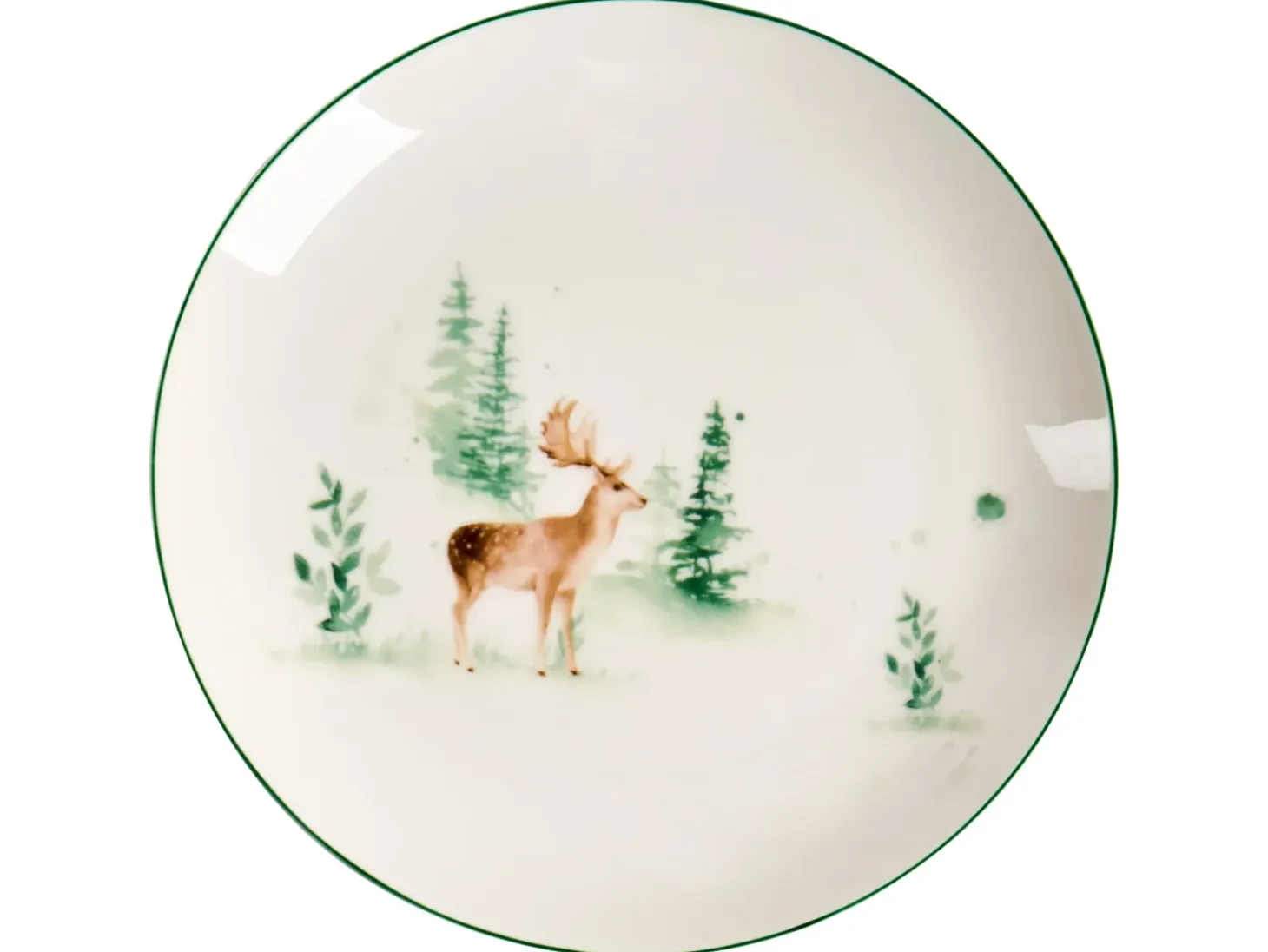 Sæt med 12 stykker service CHILI Porcelæn Hvid
