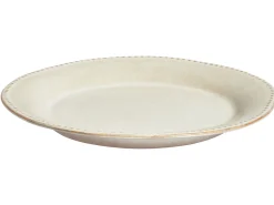 Sæt med 12 stykker service CHERVIL Stentøj Lys Beige