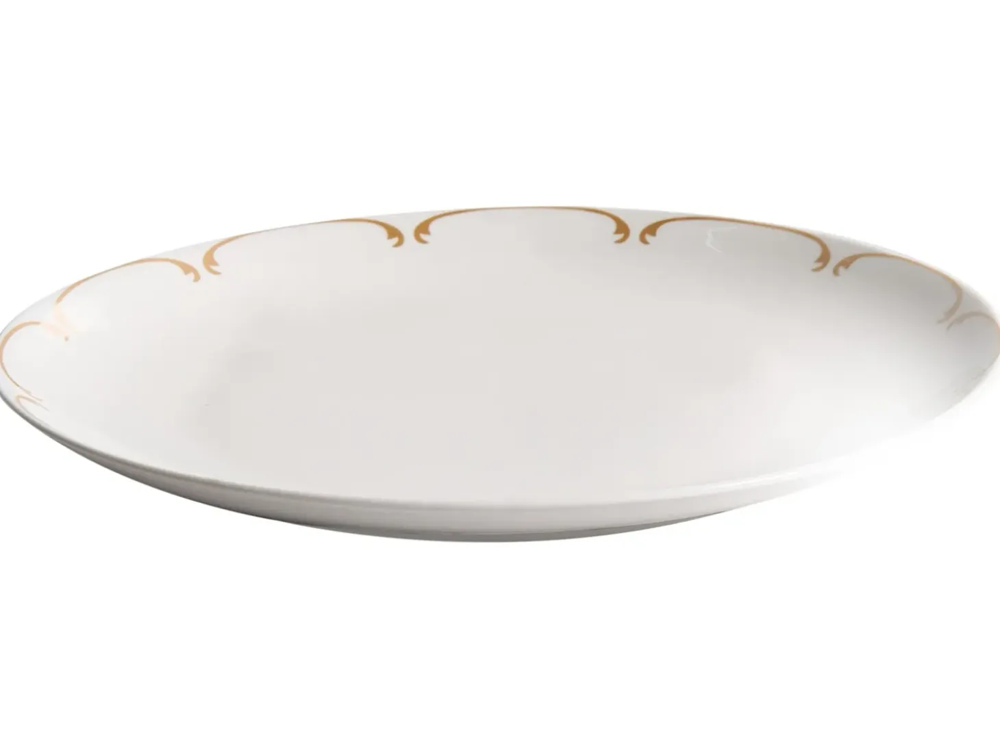 Sæt med 24 stykker service CHAROLI Porcelæn Hvid/guld