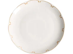 Sæt med 24 stykker service CHAROLI Porcelæn Hvid/guld