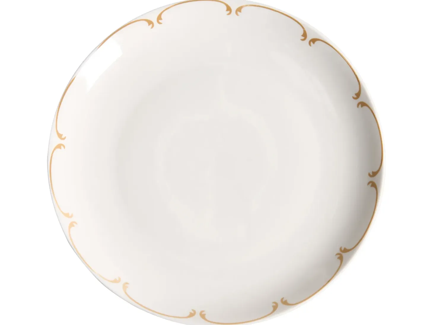 Sæt med 24 stykker service CHAROLI Porcelæn Hvid/guld