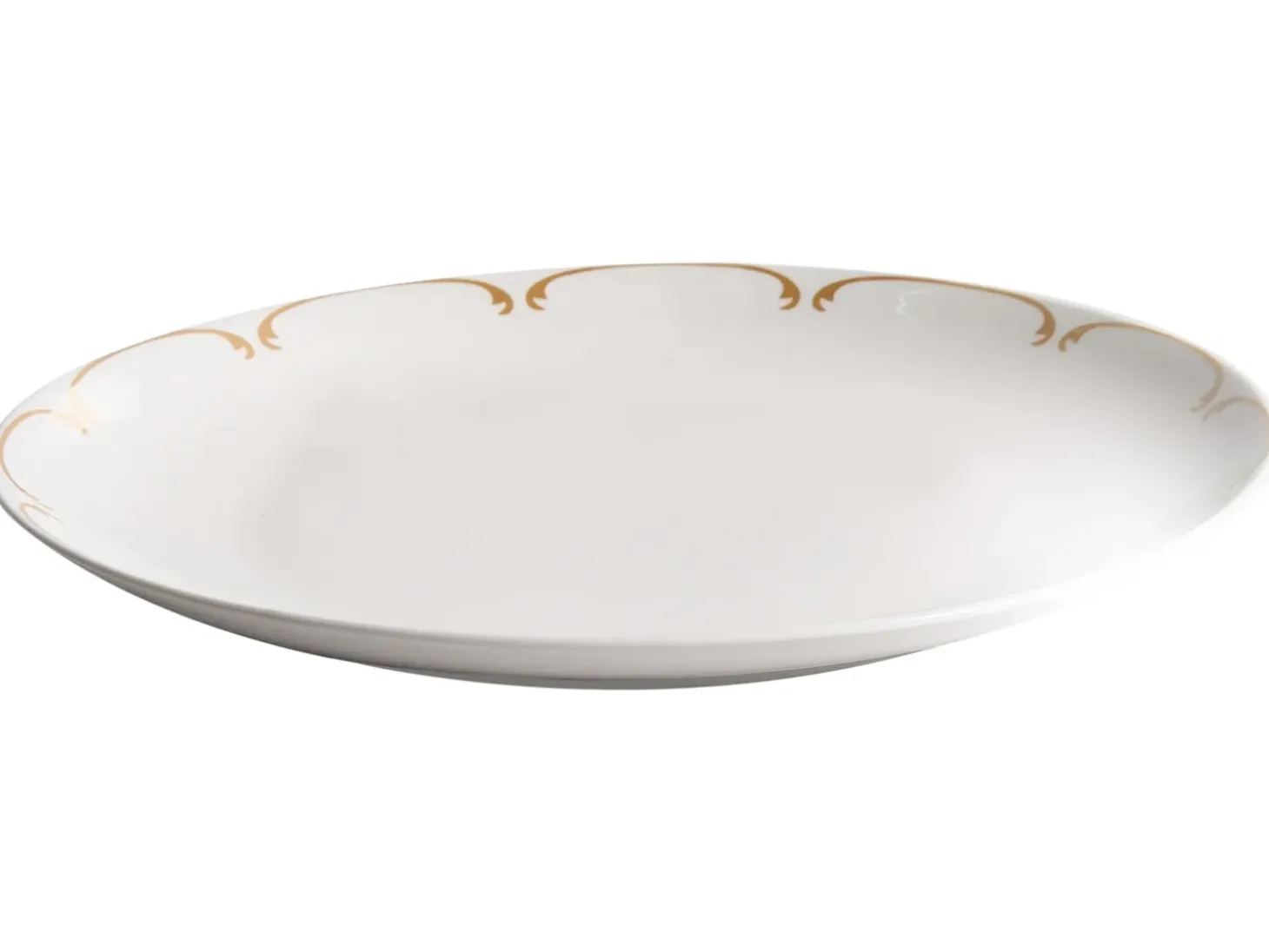 Sæt med 24 stykker service CHAROLI Porcelæn Hvid/guld