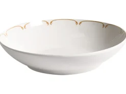 Sæt med 24 stykker service CHAROLI Porcelæn Hvid/guld