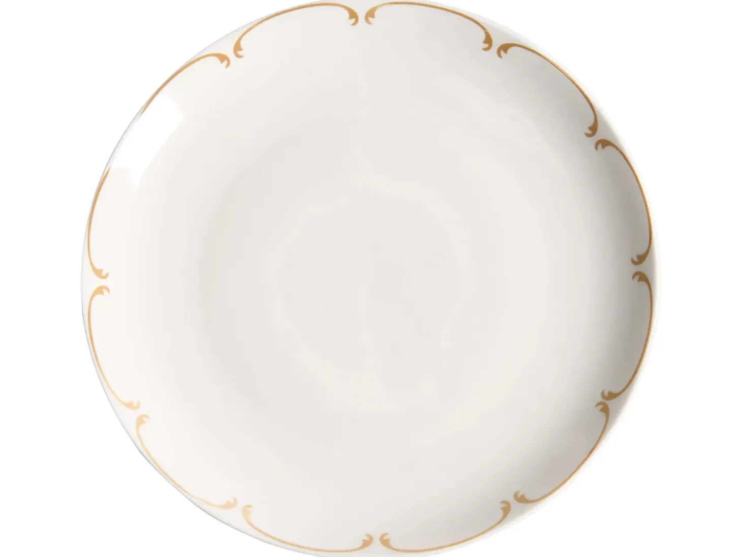 Sæt med 24 stykker service CHAROLI Porcelæn Hvid/guld