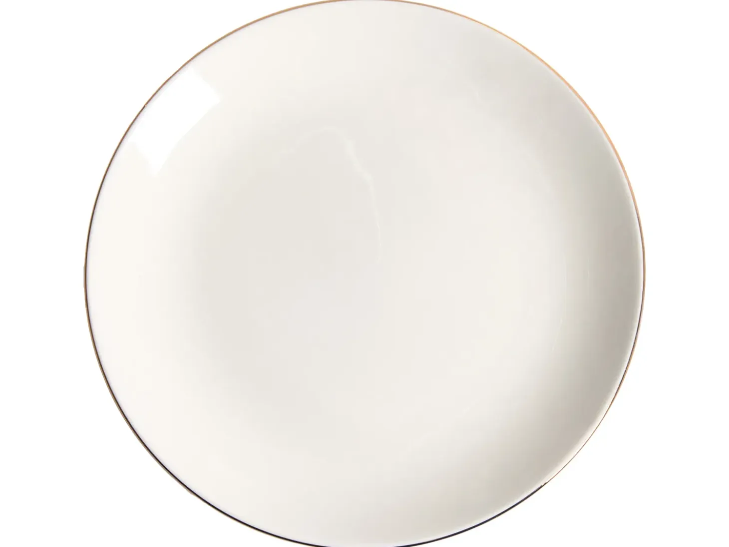 Sæt med 12 stykker service CUMIN Porcelæn Off-White/ Guld