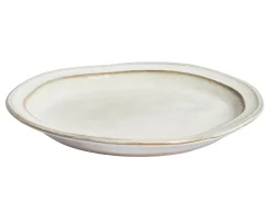 Sæt med 24 stykker service CHIVES Stentøj Lys Beige