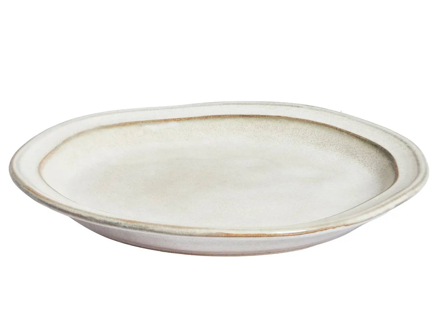 Sæt med 24 stykker service CHIVES Stentøj Lys Beige