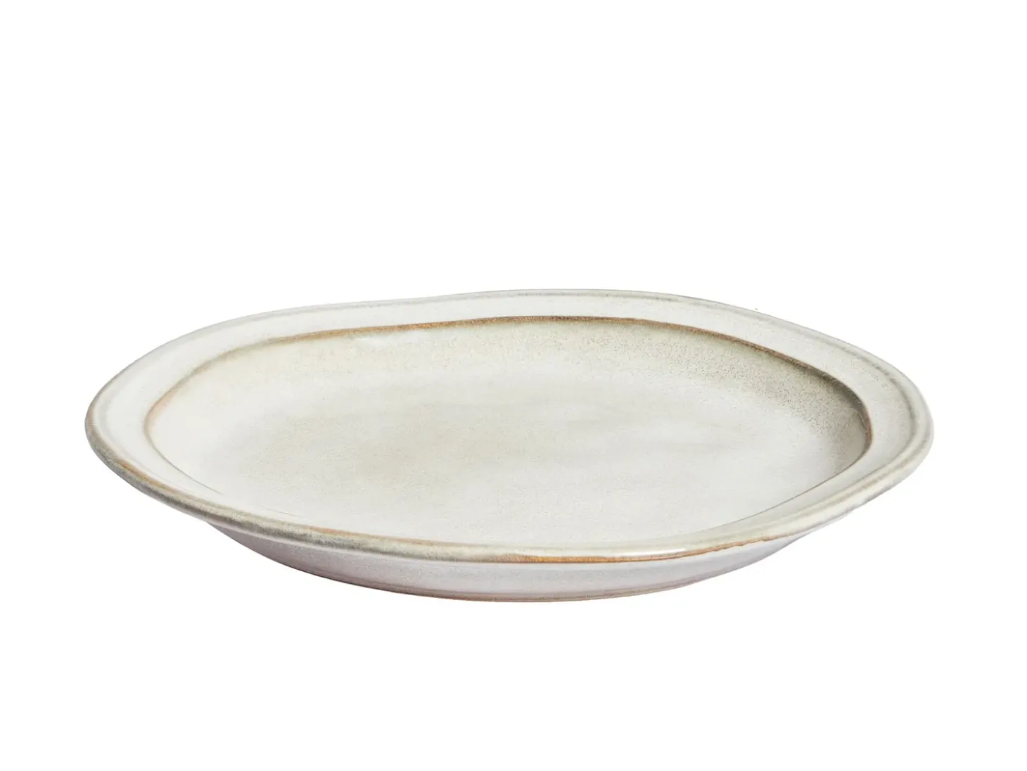 Sæt med 24 stykker service CHIVES Stentøj Lys Beige