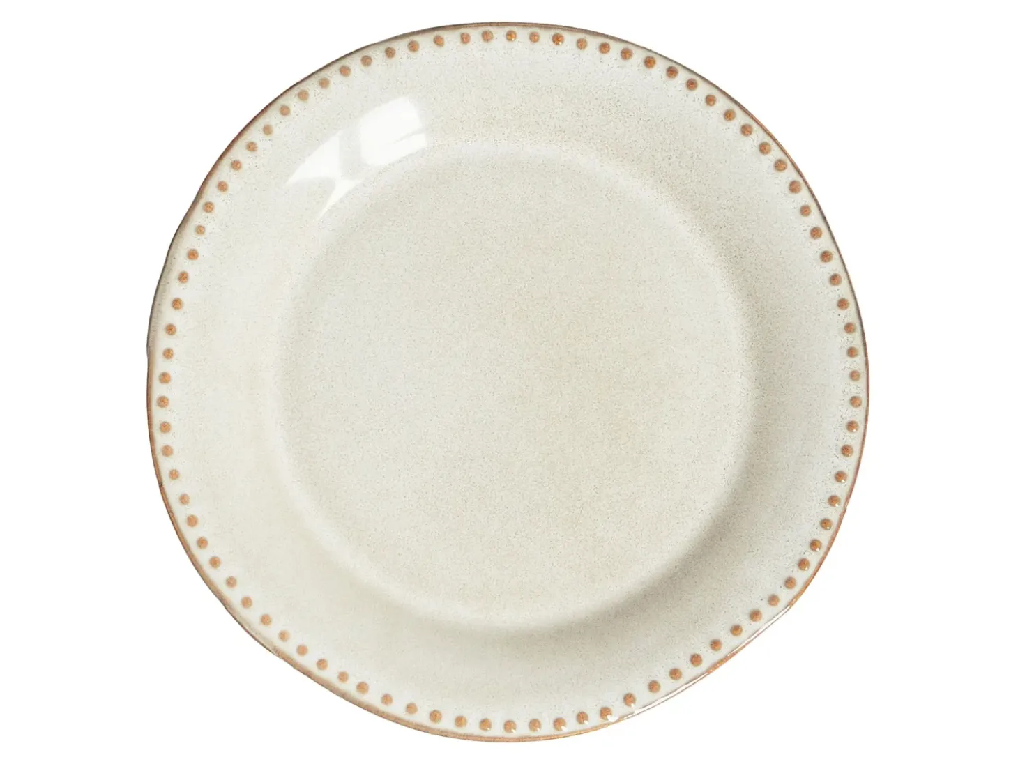Sæt med 24 stykker service CHERVIL Stentøj Lys Beige