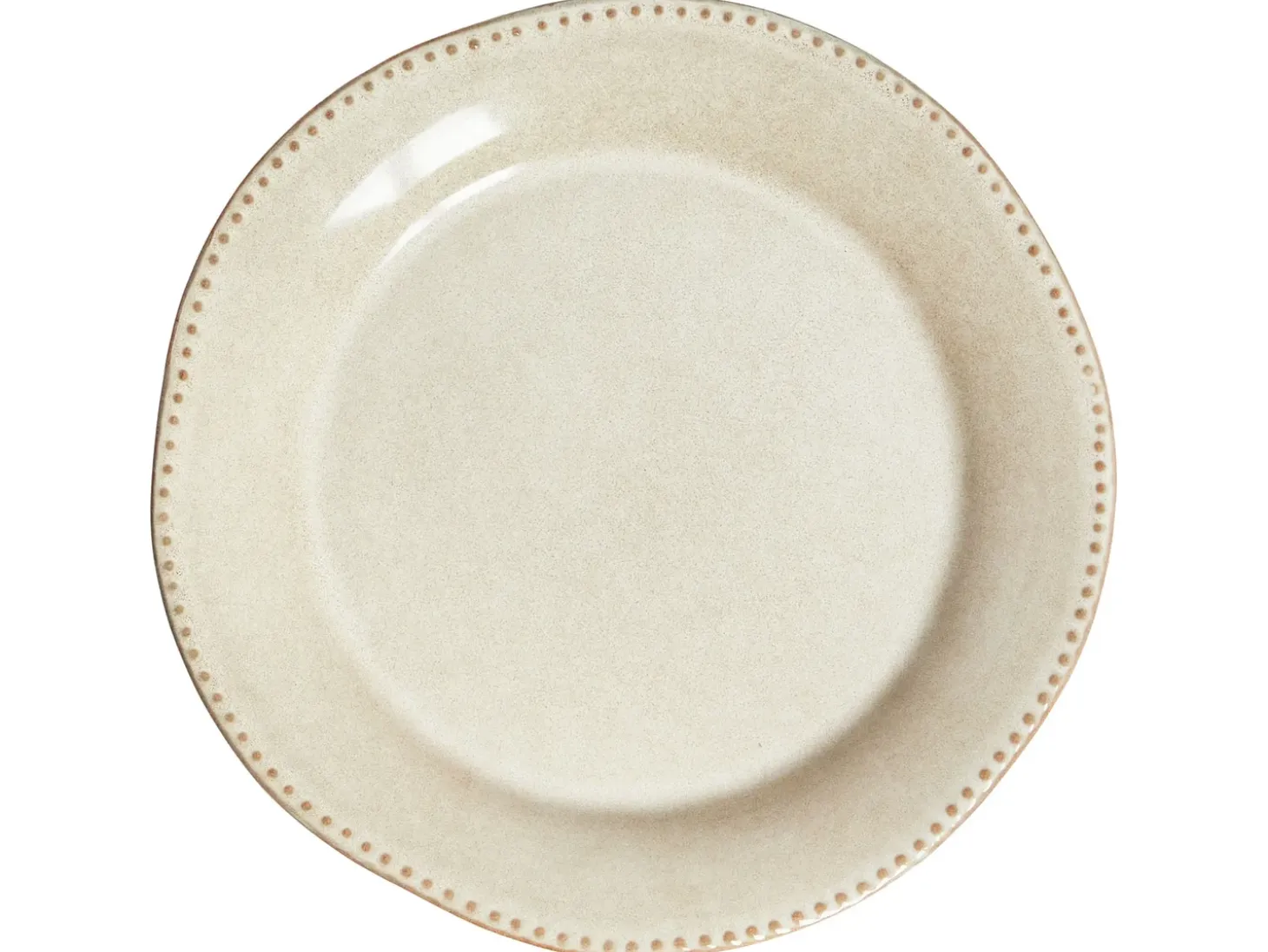 Sæt med 24 stykker service CHERVIL Stentøj Lys Beige