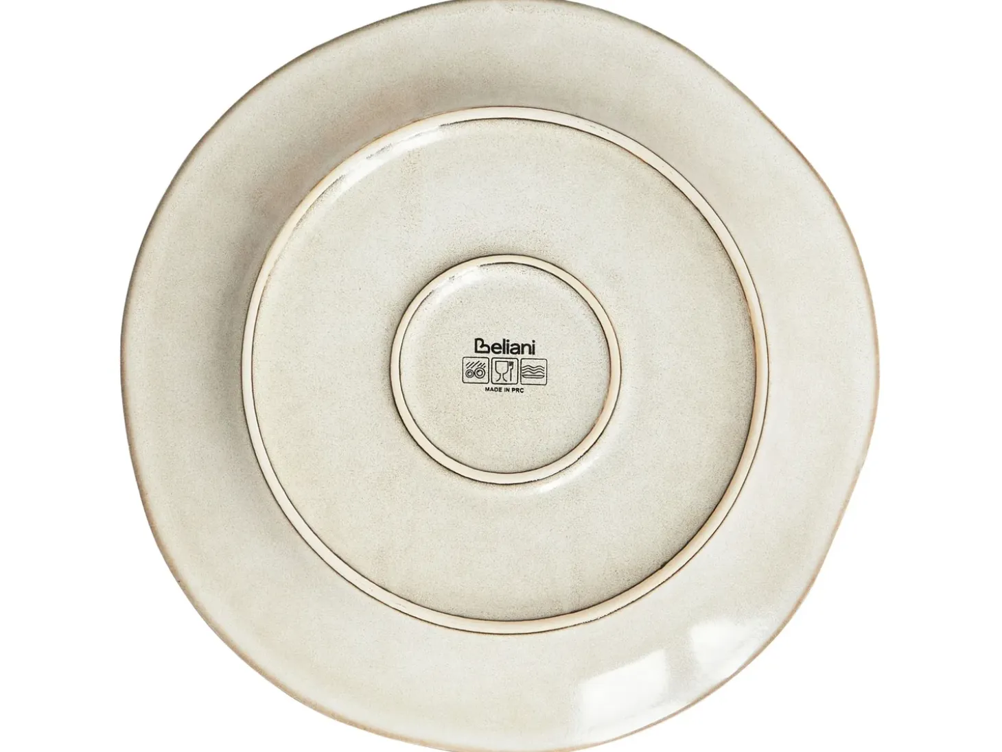 Sæt med 24 stykker service CHERVIL Stentøj Lys Beige