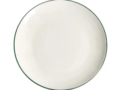 Sæt med 24 stykker service CUMIN Porcelæn Off-white/ Grøn