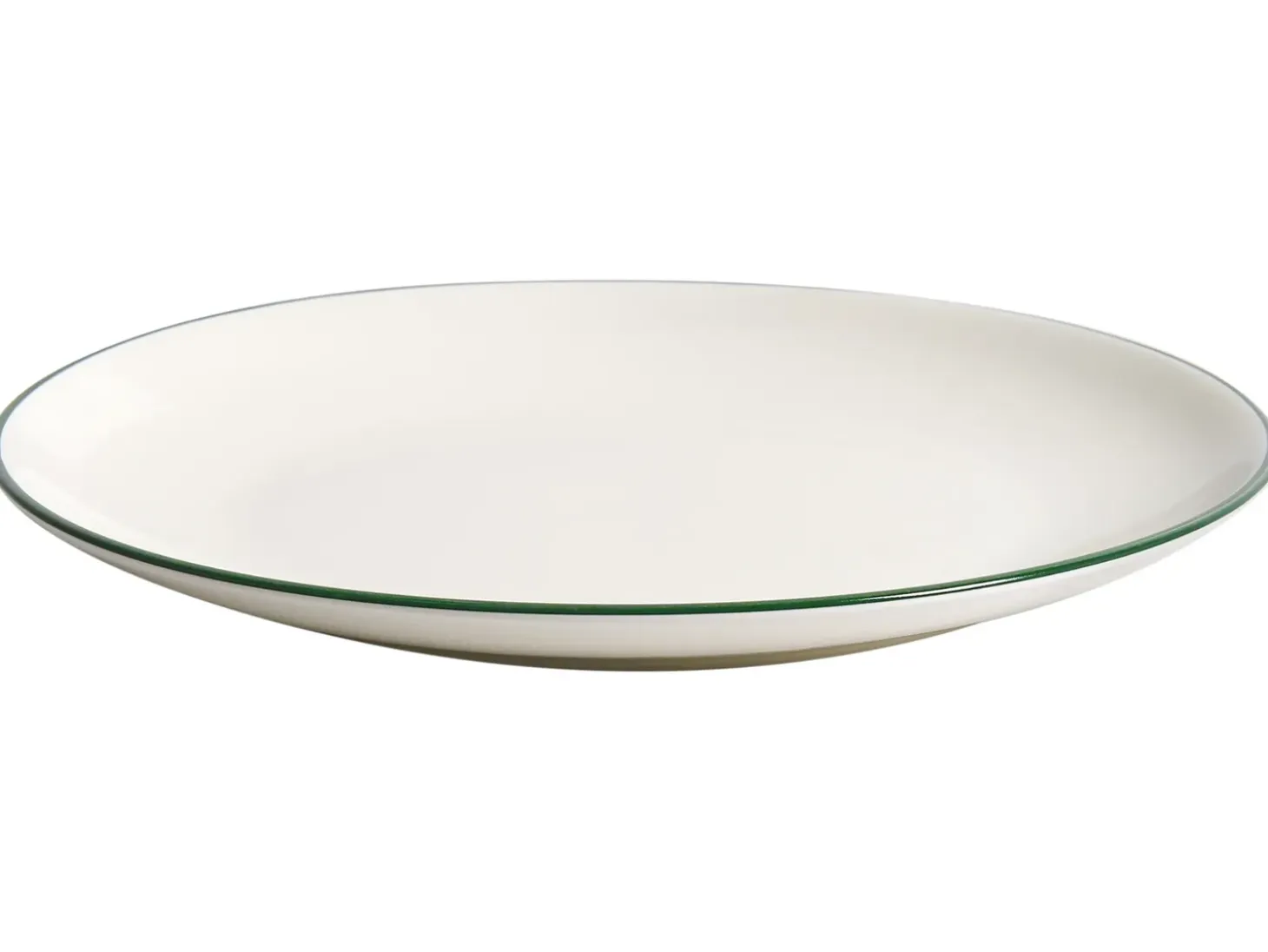 Sæt med 24 stykker service CUMIN Porcelæn Off-white/ Grøn