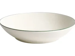 Sæt med 24 stykker service CUMIN Porcelæn Off-white/ Grøn
