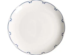 Sæt med 12 stykker service CHAROLI Porcelæn Hvid/blå