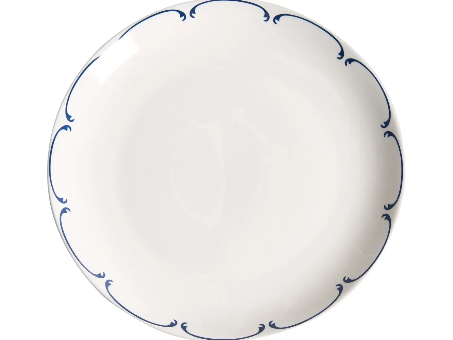 Sæt med 12 stykker service CHAROLI Porcelæn Hvid/blå