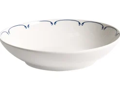 Sæt med 12 stykker service CHAROLI Porcelæn Hvid/blå
