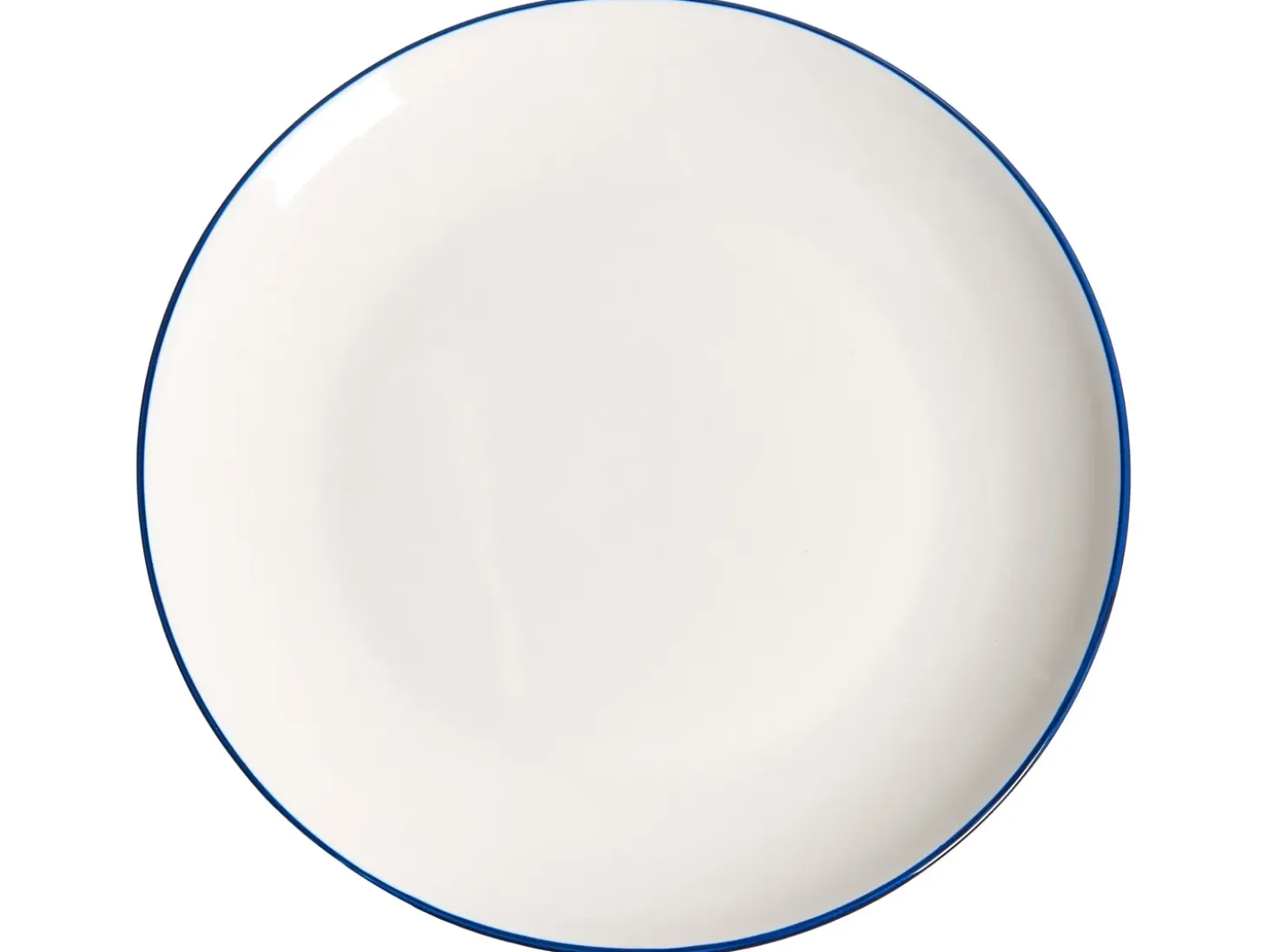 Sæt med 12 stykker service CUMIN Porcelæn Off-White/ Blå