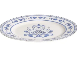 Sæt med 12 stykker service GALANGAL Porcelæn Hvid/blå