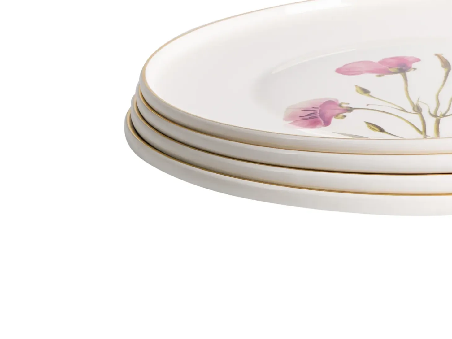 Sæt med 24 stykker service HYSSOP Porcelæn Hvid