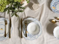 Sæt med 12 stykker service LOVAGE Porcelæn Hvid
